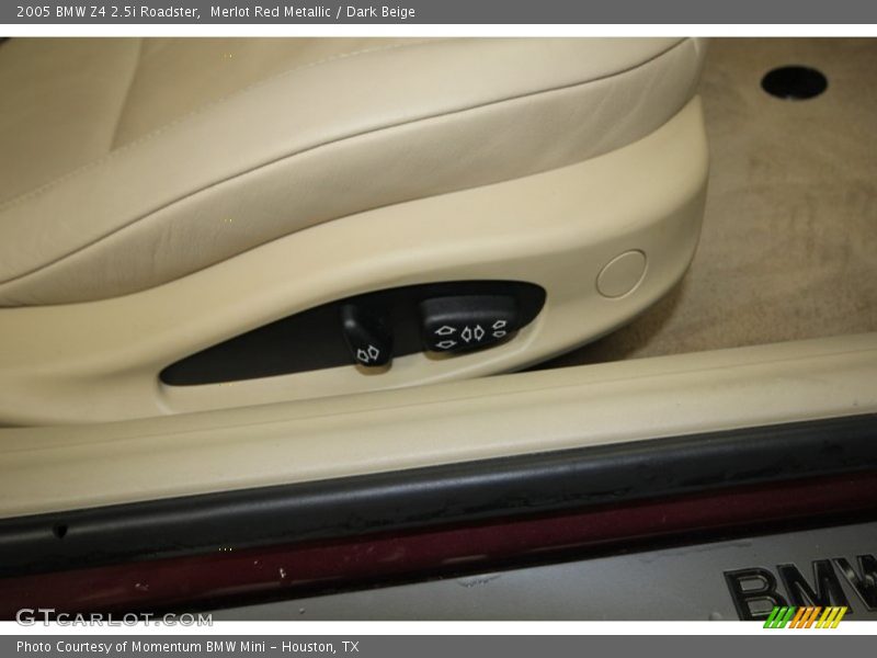 Merlot Red Metallic / Dark Beige 2005 BMW Z4 2.5i Roadster