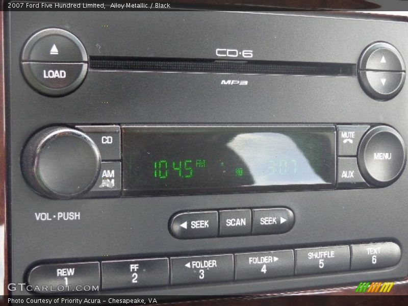 Alloy Metallic / Black 2007 Ford Five Hundred Limited