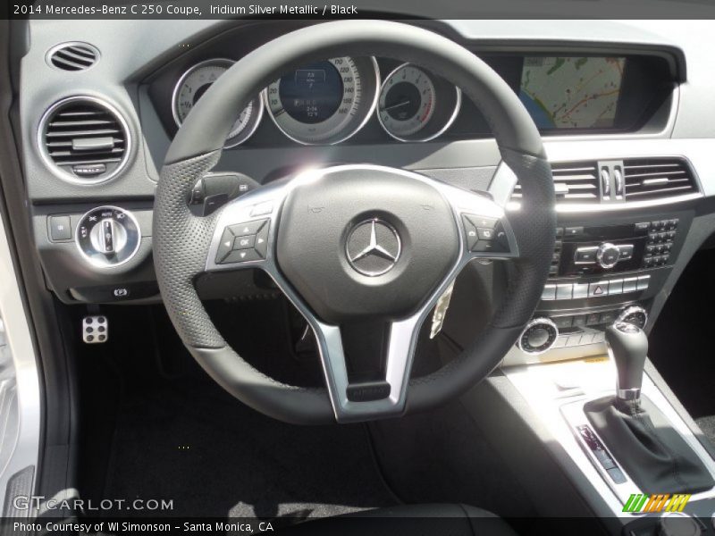 Iridium Silver Metallic / Black 2014 Mercedes-Benz C 250 Coupe