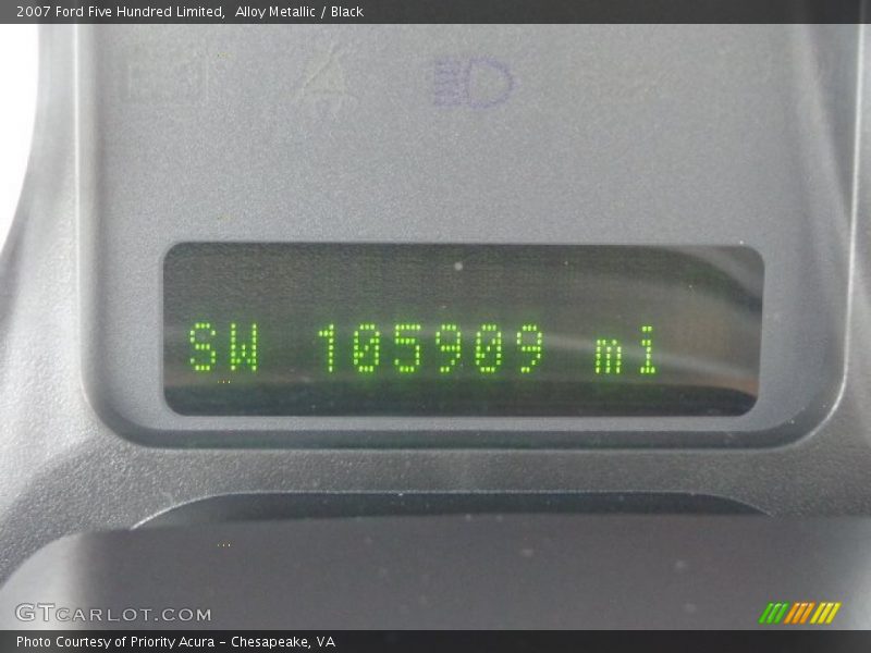 Alloy Metallic / Black 2007 Ford Five Hundred Limited