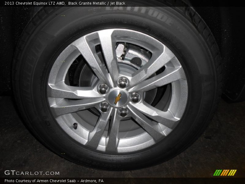 Black Granite Metallic / Jet Black 2013 Chevrolet Equinox LTZ AWD
