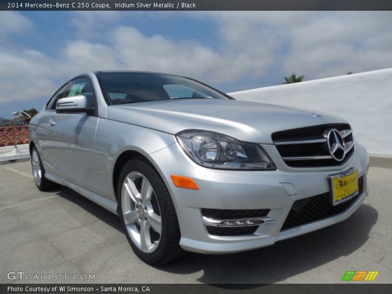 Iridium Silver Metallic / Black 2014 Mercedes-Benz C 250 Coupe