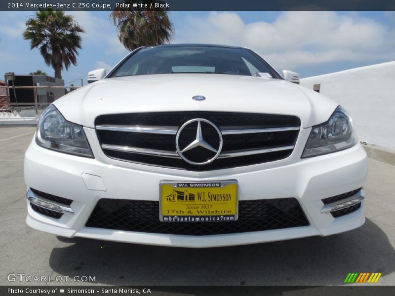 Polar White / Black 2014 Mercedes-Benz C 250 Coupe