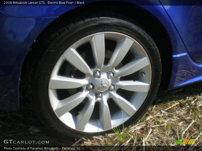 Electric Blue Pearl / Black 2008 Mitsubishi Lancer GTS