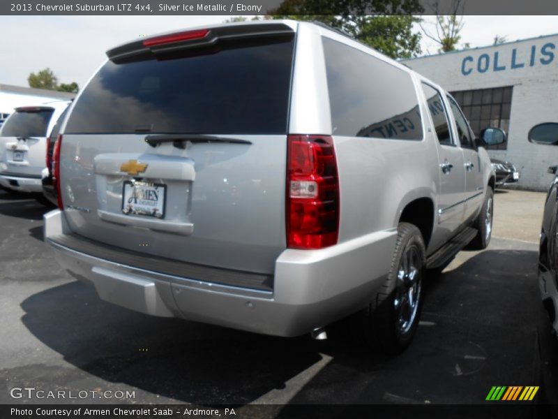 Silver Ice Metallic / Ebony 2013 Chevrolet Suburban LTZ 4x4