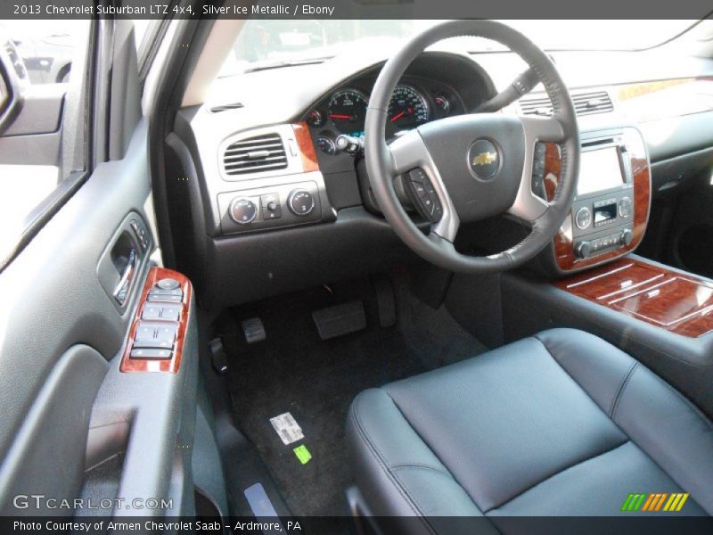 Silver Ice Metallic / Ebony 2013 Chevrolet Suburban LTZ 4x4