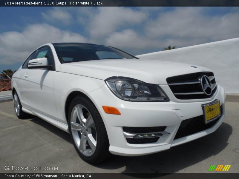 Polar White / Black 2014 Mercedes-Benz C 250 Coupe