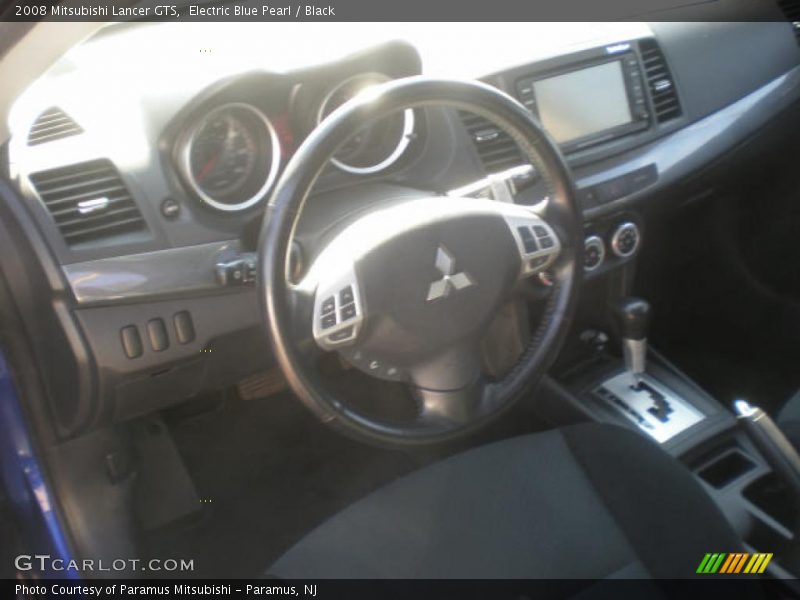 Electric Blue Pearl / Black 2008 Mitsubishi Lancer GTS