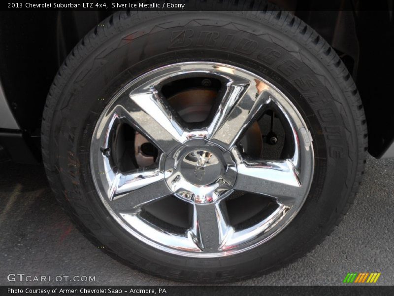 Silver Ice Metallic / Ebony 2013 Chevrolet Suburban LTZ 4x4