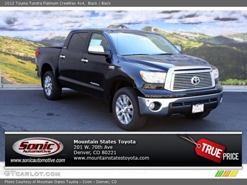 Black / Black 2013 Toyota Tundra Platinum CrewMax 4x4