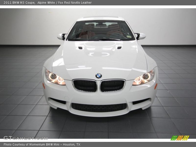Alpine White / Fox Red Novillo Leather 2011 BMW M3 Coupe