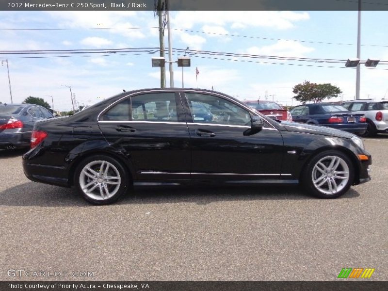 Black / Black 2012 Mercedes-Benz C 250 Sport