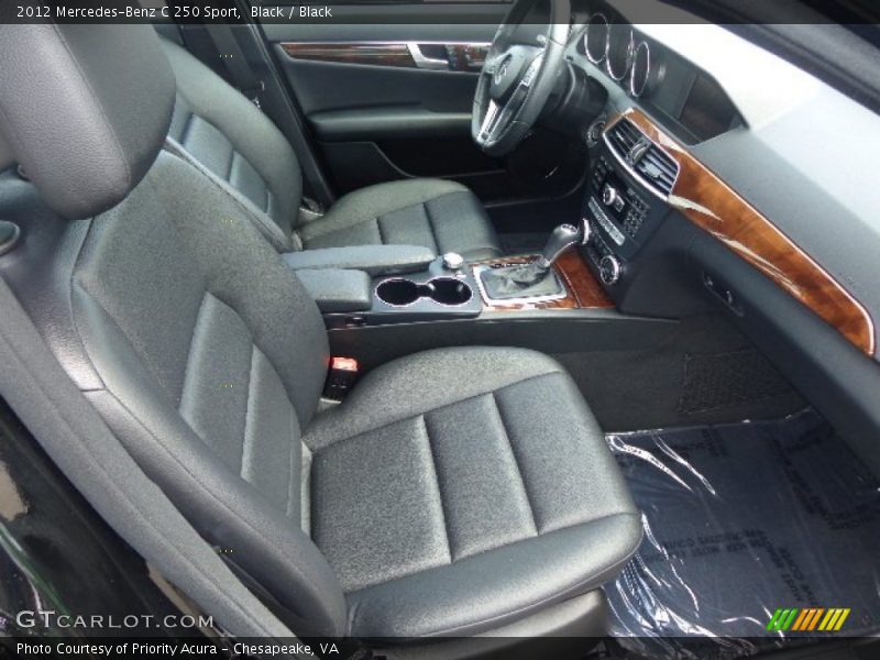 Black / Black 2012 Mercedes-Benz C 250 Sport