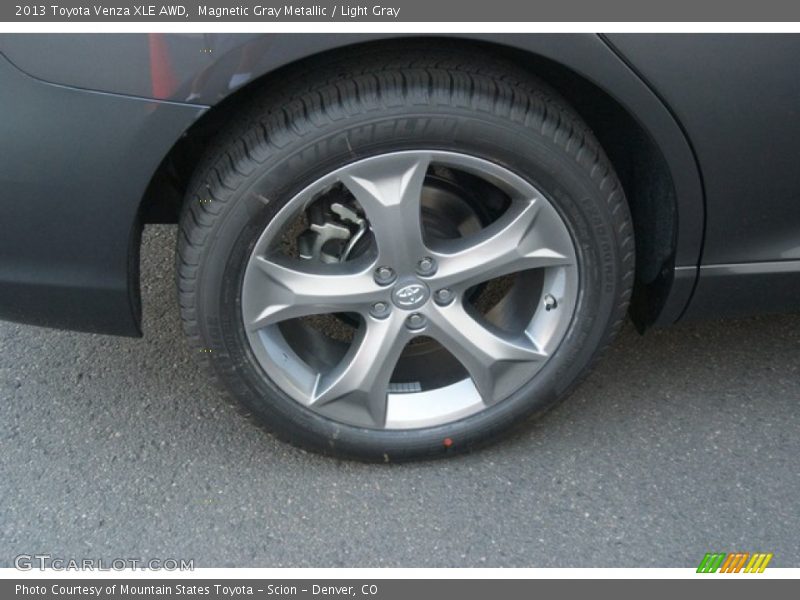 Magnetic Gray Metallic / Light Gray 2013 Toyota Venza XLE AWD