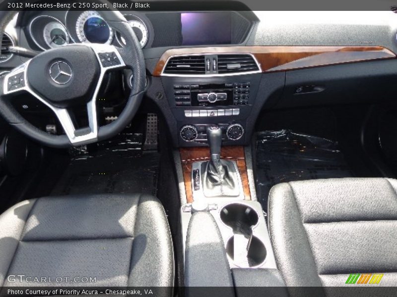 Black / Black 2012 Mercedes-Benz C 250 Sport
