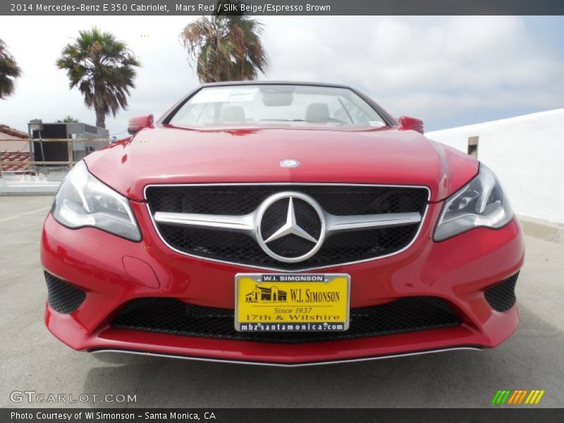 Mars Red / Silk Beige/Espresso Brown 2014 Mercedes-Benz E 350 Cabriolet