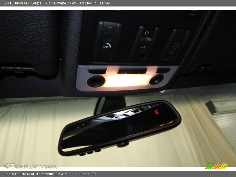 Alpine White / Fox Red Novillo Leather 2011 BMW M3 Coupe
