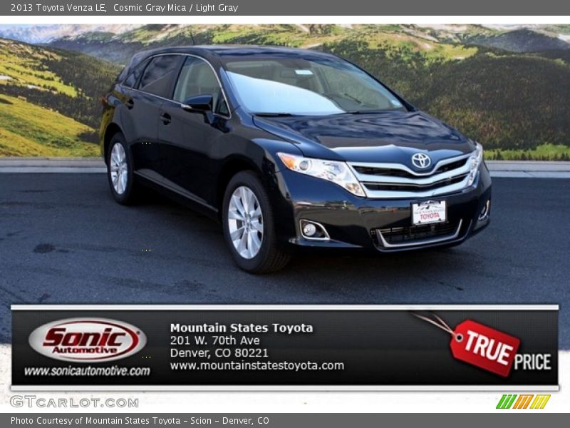 Cosmic Gray Mica / Light Gray 2013 Toyota Venza LE