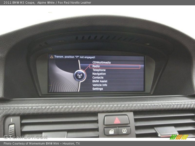 Alpine White / Fox Red Novillo Leather 2011 BMW M3 Coupe