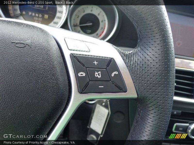 Black / Black 2012 Mercedes-Benz C 250 Sport
