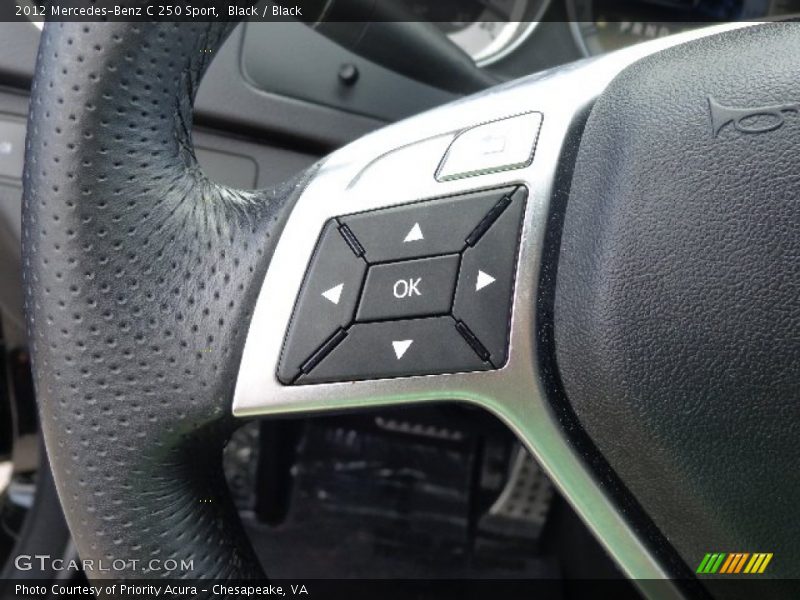 Black / Black 2012 Mercedes-Benz C 250 Sport