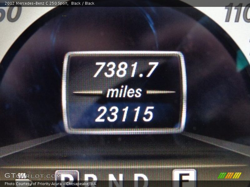 Black / Black 2012 Mercedes-Benz C 250 Sport