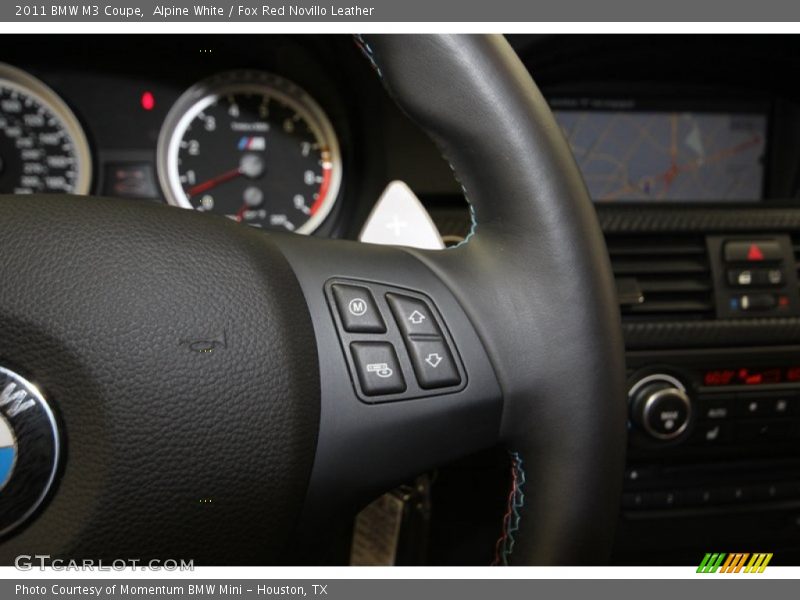 Alpine White / Fox Red Novillo Leather 2011 BMW M3 Coupe