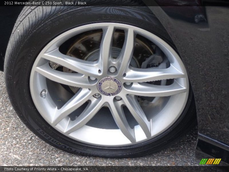 Black / Black 2012 Mercedes-Benz C 250 Sport