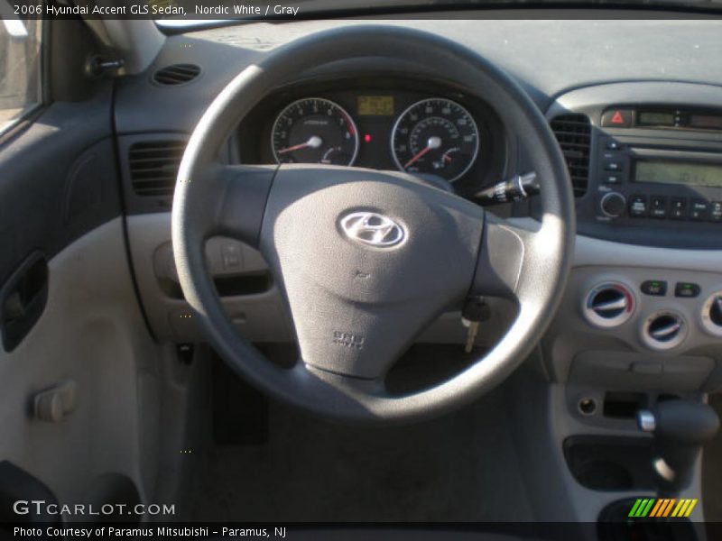 Nordic White / Gray 2006 Hyundai Accent GLS Sedan