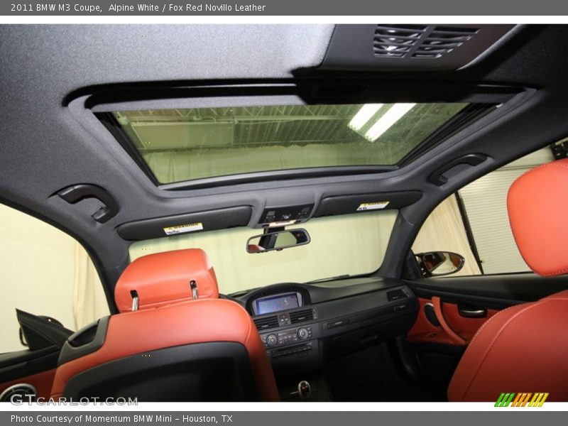 Alpine White / Fox Red Novillo Leather 2011 BMW M3 Coupe