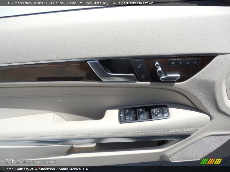 Paladium Silver Metallic / Silk Beige/Espresso Brown 2014 Mercedes-Benz E 350 Coupe