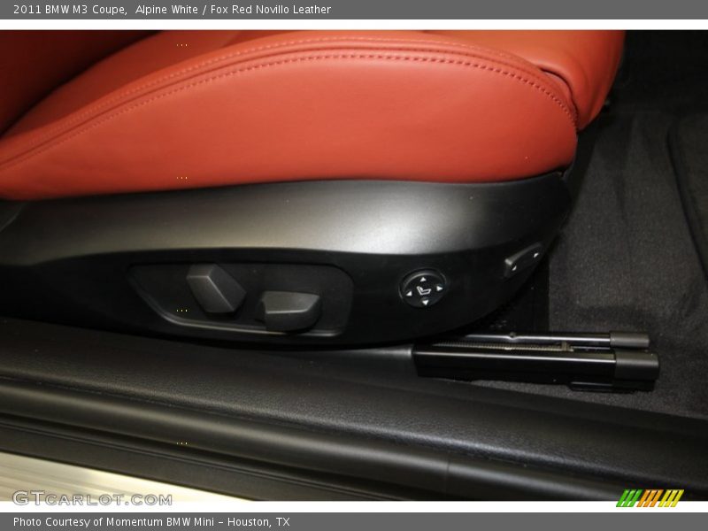 Alpine White / Fox Red Novillo Leather 2011 BMW M3 Coupe