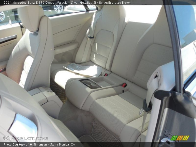 Paladium Silver Metallic / Silk Beige/Espresso Brown 2014 Mercedes-Benz E 350 Coupe