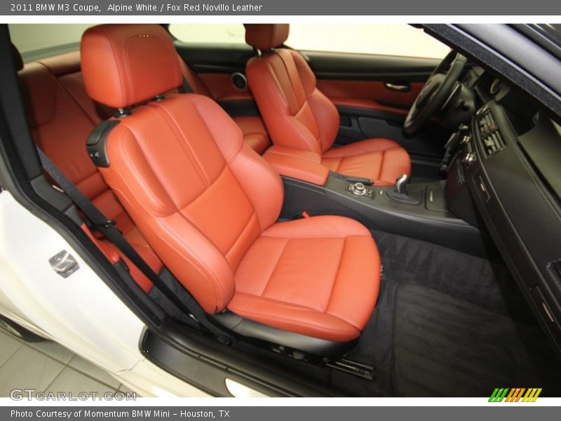 Alpine White / Fox Red Novillo Leather 2011 BMW M3 Coupe