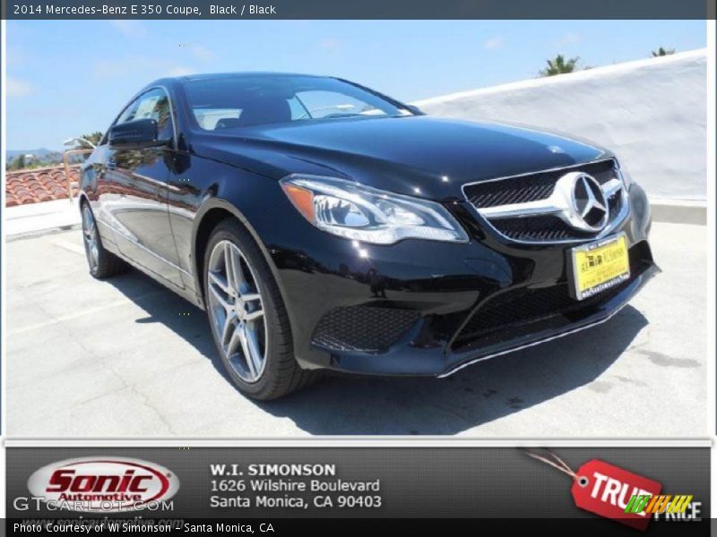 Black / Black 2014 Mercedes-Benz E 350 Coupe