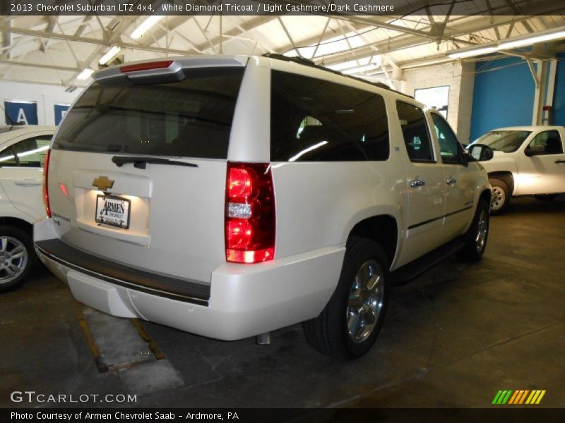 White Diamond Tricoat / Light Cashmere/Dark Cashmere 2013 Chevrolet Suburban LTZ 4x4