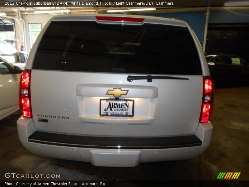 White Diamond Tricoat / Light Cashmere/Dark Cashmere 2013 Chevrolet Suburban LTZ 4x4