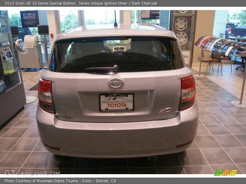 Series Unique Ignition Silver / Dark Charcoal 2013 Scion xD 10 Series Special Edition
