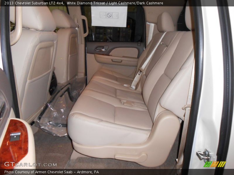 White Diamond Tricoat / Light Cashmere/Dark Cashmere 2013 Chevrolet Suburban LTZ 4x4