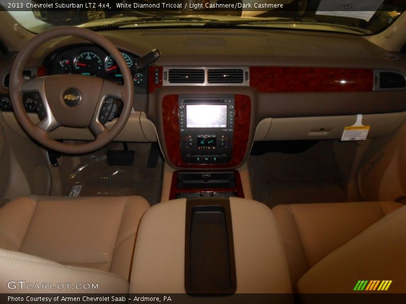 White Diamond Tricoat / Light Cashmere/Dark Cashmere 2013 Chevrolet Suburban LTZ 4x4