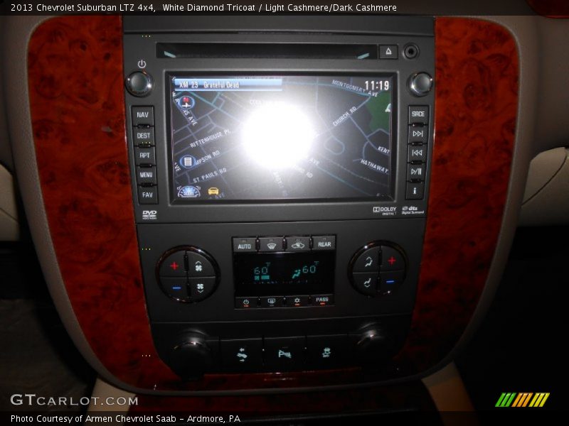 White Diamond Tricoat / Light Cashmere/Dark Cashmere 2013 Chevrolet Suburban LTZ 4x4