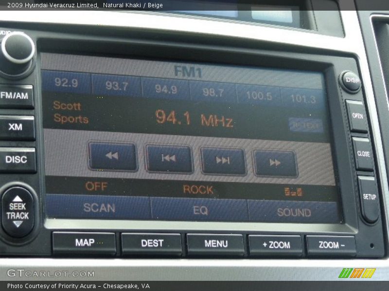 Natural Khaki / Beige 2009 Hyundai Veracruz Limited