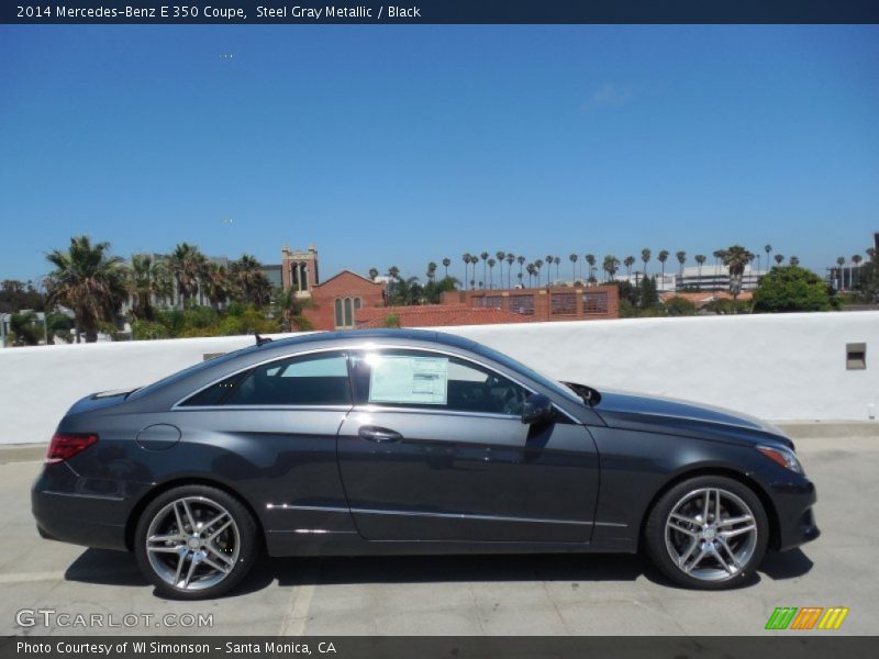 Steel Gray Metallic / Black 2014 Mercedes-Benz E 350 Coupe