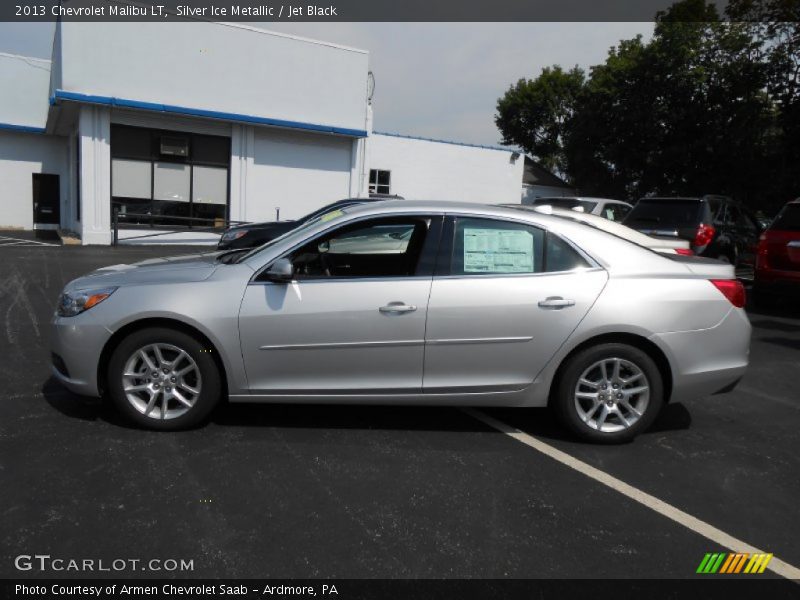 Silver Ice Metallic / Jet Black 2013 Chevrolet Malibu LT