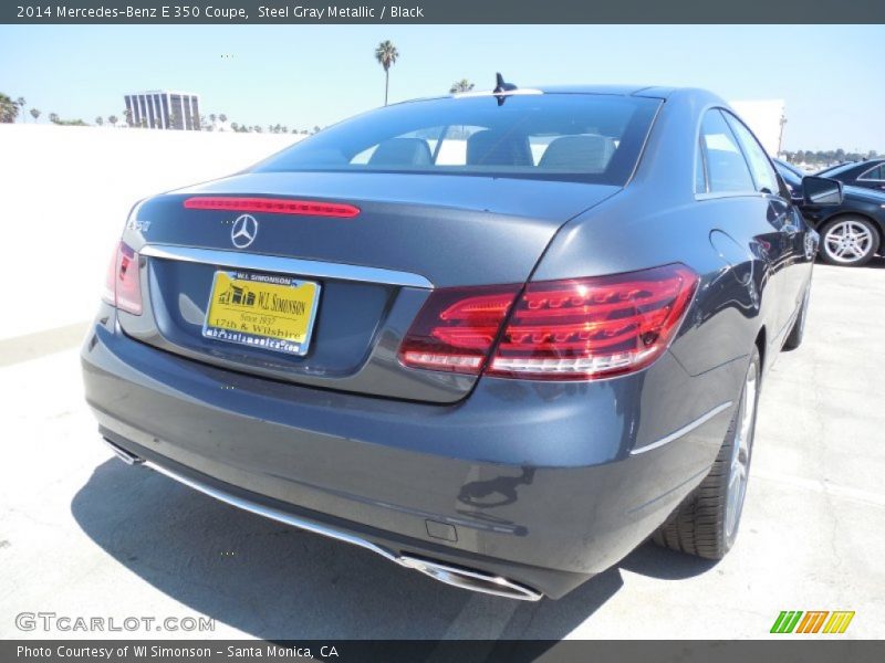 Steel Gray Metallic / Black 2014 Mercedes-Benz E 350 Coupe