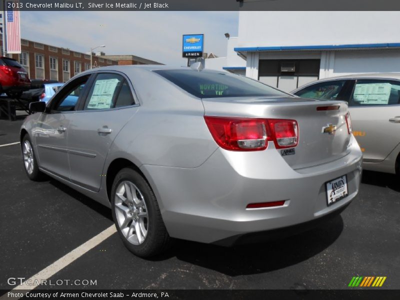 Silver Ice Metallic / Jet Black 2013 Chevrolet Malibu LT