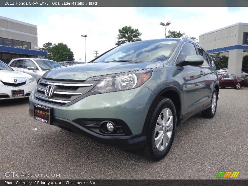 Opal Sage Metallic / Black 2012 Honda CR-V EX-L