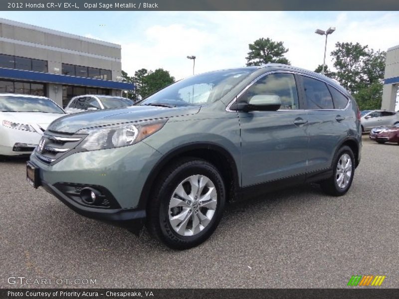 Opal Sage Metallic / Black 2012 Honda CR-V EX-L