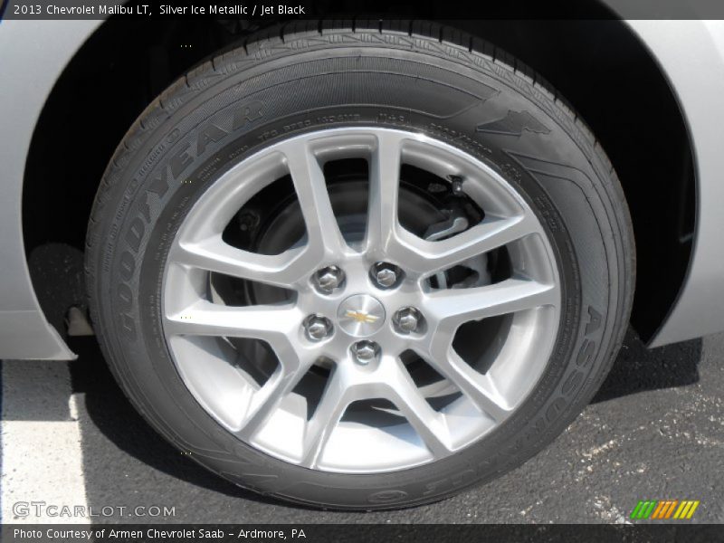 Silver Ice Metallic / Jet Black 2013 Chevrolet Malibu LT