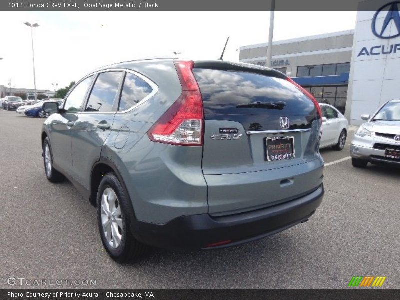 Opal Sage Metallic / Black 2012 Honda CR-V EX-L